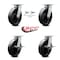 Service Caster 8 Inch Kingpinless Glass Filled Nylon Wheel Caster Swivel Locks 2 Brakes, 2PK SCC-KP30S820-GFNR-BSL-2-SLB-2 - alternate 7